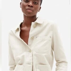 NWOT Everlane Chore Jacket in Bone/Ivory (XS)